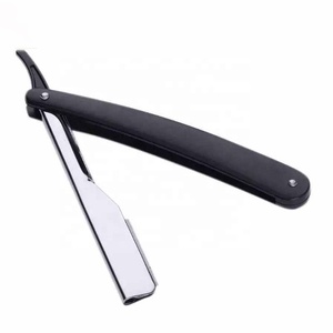 Comfortable Sharp Blade <b>Razor</b> <b>Men</b> Shaving Barber Tools Hair <b>Razor</b> And Blade Stainless Steel Straight <b>Razor</b> Plastic Handle - Product Image 6