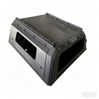 Cubierta Rígida de Aluminio Reforzado de 6.1 a 6.5 Pies con 3 Puertas y Ventana Deslizante para Camionetas Tacoma y Dodge Ram 1500