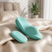 Tragbarer Klitoris- und Vaginalvibrator für Weibliche Masturbation 9-Stufen-Vibration Medizinisches Silikon IPX7 Wasserdicht