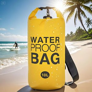 กระเป๋ากันน้ำ 2L 5L 10L 30L PVC สำหรับว่ายน้ำกลางแจ้ง ดำน้ำ ใส่ของ สำหรับใช้ที่ชายหาด ล่องแก่ง สระว่ายน้ำ - Product Image 3