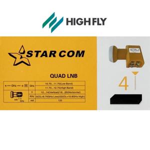 LNB de Banda KU de Alta Ganancia para TV Satelital Highfly OEM <span class=keywords><strong>STARCOM</strong></span> Ref.747504, Alta Definición - Product Image 2