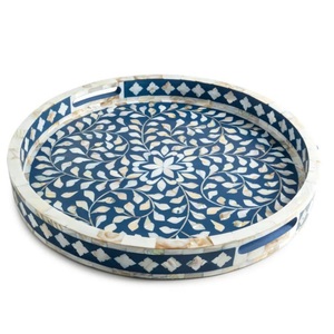 ถาดเสิร์ฟฝังมุกดีไซน์หรูหราสำหรับโต๊ะกาแฟและโต๊ะอาหาร มีจำหน่ายในราคาโรงงาน - Product Image 2