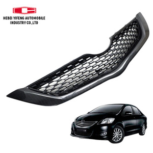 Grille supérieure de pare-chocs avant 53111-52500, grille en nid d'abeille, pièces de rechange pour Toyota <span class=keywords><strong>Yaris</strong></span> <span class=keywords><strong>2012</strong></span>, grille de voiture en plastique noir - Product Image 3