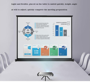 Schermo per Proiettore Portatile in Lega di Alluminio da 50 Pollici, Formato 16:9, per Uso Interno/Esterno Professionale - Product Image 3