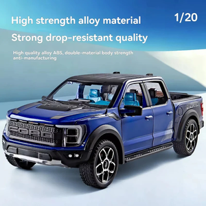 Camioneta Ford Raptor de Alto Rendimiento, Modelo a Escala 1:24, Carrocería de Metal, Vehículo Coleccionable con Detalles Realistas - Product Image 3