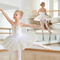 S0045 Vente en gros d'usine, tutu de ballet blanc pour filles, tutu de ballerine professionnel pour la scène, la danse et les compétitions