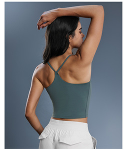 Canotta da Corsa Senza Cuciture per Donne, Top Compressivo Personalizzabile con Logo, Canotta da Yoga con Reggiseno Incorporato - Product Image 5