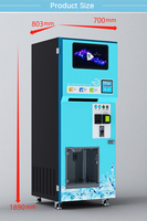 Distributeur automatique de glaçons et d'eau à pièces avec ensachage automatique