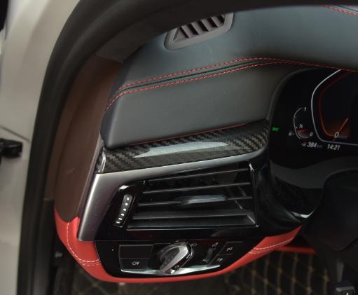 High Quality Carbon Fiber 9-Piece Interior Accessories Set Steering Wheel Upper Left Trim Mould | Zh