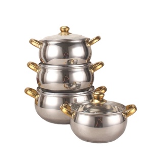 Conjunto de panelas e frigideiras de aço inoxidável para cozinha profissional de hotel panelas antiaderentes - Product Image 2