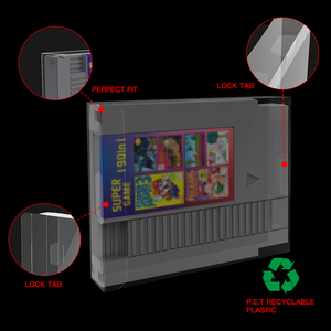 Rõ Ràng Nhựa Bụi Bằng Chứng Trò Chơi Thẻ Hộp Mực Bảo Vệ NES Có Dây Truyền Thông Bảo Vệ Hộp Bao Gồm Tay Áo Cho NES Trò Chơi xe - Product Image 3