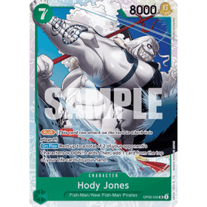 Pour le jeu de cartes Hody Jones SR OP06-035 JAP, fabriqué en papier durable 500g, expédition manuelle - Product Image 1