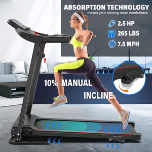 2.5 Folding Home with 12 Presets 7.5 Mph Range LED Display Black - Product Image 5