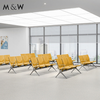 Chaises d'attente pour aéroport, hôpital, clinique, salle d'attente médicale, prix d'usine M&W, sièges en rangée, 2, 3, 4, 5 places