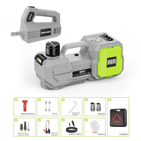 Cric électrique sans fil multifonctionnel 5 tonnes pour changement de pneus tout-terrain en acier allié 180W DC12V alimenté par batterie, hauteur de levage max. 45cm
