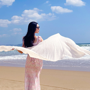 Écharpe fine printemps-été en coton et lin, couleur unie, châle simple de protection solaire, écharpe en polyester haut de gamme pour <span class=keywords><strong>femme</strong></span>, vente en gros - Product Image 1
