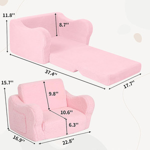 Giving Tree <b>Kids</b> <b>Sofa</b> Pink Foam Chair Removable Cover Ergonomic Design For Children 3 Years And Above - Product Image 4