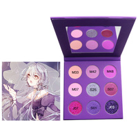 Palette de fards à paupières personnalisée 9 couleurs, livraison rapide, poudre de fard à paupières 4g, taille standard, 50 pièces