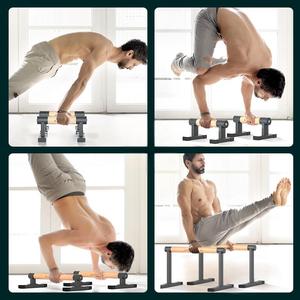 <span class=keywords><strong>Barras</strong></span> Paralelas de Madera para Flexiones, Equipo de Ejercicio para Uso Doméstico - Product Image 4