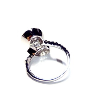Expédition directe depuis Hong Kong, conception personnalisée, bagues en or blanc 18 carats de haute qualité avec diamants véritables en forme de poire, pour femmes, mariage, anniversaire - Product Image 2