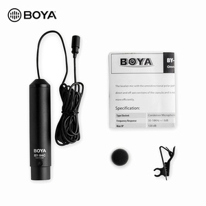BOYA BY-M4C XLR Clip Collar Lavalier Microphone Mic for Camcorders - Product Image 1