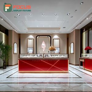 High Visibility Custom Jewelry Display Cabinet Manufacturer Wood Frame Commercial Store Showcase Cabinet - Product Image 4