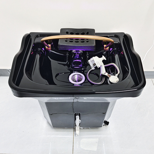 Évier de Lavage Portable de Salon <span class=keywords><strong>avec</strong></span> Massage Crânien et Équipement de <span class=keywords><strong>Spa</strong></span>, et Réservoir d'Eau de 60L – <span class=keywords><strong>Mobilier</strong></span> de Salon - Product Image 3