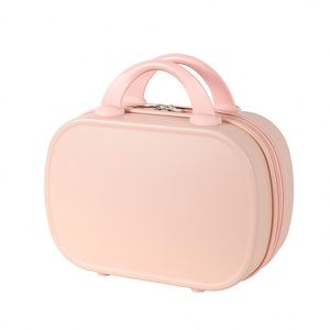 Valise à main contrastée BSCI pour femme, petite trousse de maquillage pratique, étui de voyage 14 pouces avec serrure à combinaison - Product Image 5