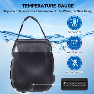 20L Pvc Portable Outdoor Travel Solar Camping <strong>Shower</strong> <strong>Bag</strong> Hanging <strong>Shower</strong> Tote <strong>Bag</strong> With Removable Hose Switchable <strong>Shower</strong> Head - Product Image 5