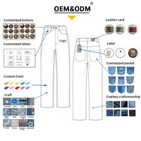 Jeans pour hommes YUCE, fabricant OEM, jeans à bords effilochés gothiques, patchwork, pantalon en denim ample, style opium, streetwear, denim