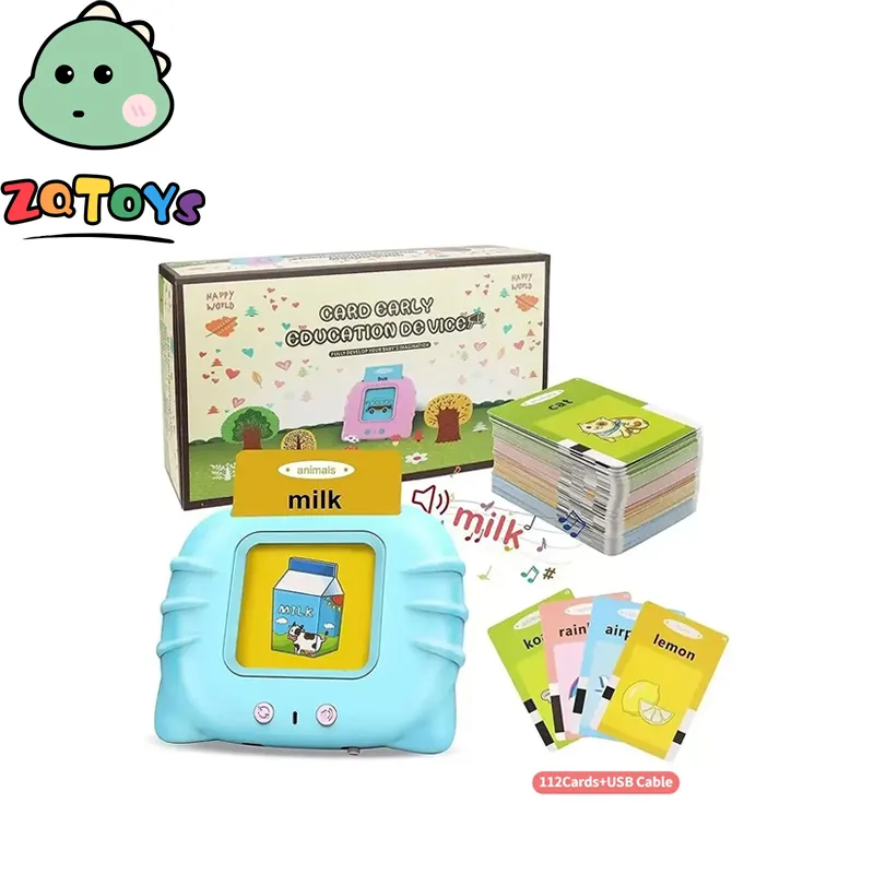 Bilingual Speech Therapy Toys Talking Flash Cards Learning Machine Zhiqu2023 Early Educational Intelligent Baby Children's Kids