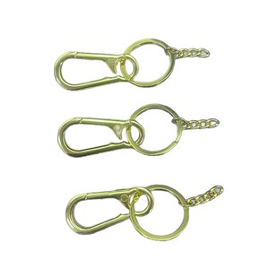 Porte-clés en acier inoxydable, porte-clés de voiture rond en alliage de zinc plaqué, boucle de ceinture unisexe, anti-perte, vente directe d'usine - Product Image 2