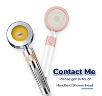 Pommeau de douche haute pression ABS avec boîte à arômes et filtre en coton PP, accessoire de robinet de salle de bain économe en eau pour hôtels