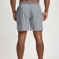 Shorts mi-longs décontractés pour hommes, taille élastique, tricotés, 180g Nylon Spandex, séchage rapide, anti-plis, respirants, légers, couleur unie, avec poches, OEM