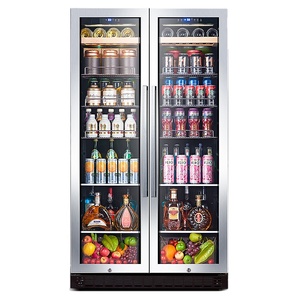 Refrigerador comercial de doble puerta para vinos, pasteles y bebidas frías, vitrina Bj-635 - Product Image 6
