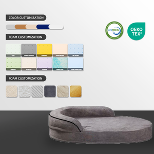 Camas Ortopédicas de Lujo para Perros OEM ODM, Cama de Espuma Viscoelástica para Mascotas, para Perros Grandes, con Cremallera Resistente - Product Image 4