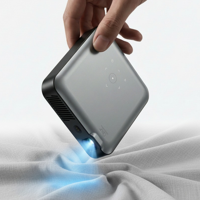 Aome S360 3D 1080P Smart WiFi Android 13.0 OS Home Theater Mini DLP Projector Portable Pocket LED 4K Battery 2G RAM 200" Max