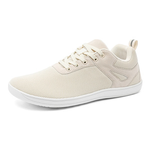 Zapatos casuales de malla transpirable gris claro, zapatos suaves para caminar, zapatillas deportivas diarias, planas, delgadas y flexibles para caminar por la ciudad - Product Image 4