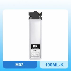 Sac d'encre pigmentée noire compatible OCB pour Epson M02, pochette de recharge d'encre de 100 ml avec puce pour EPSON WF-5299 WF-5799 pour l'Amérique du Sud - Product Image 1