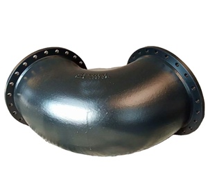 Coudes à 90 degrés en fonte ductile à double bride, peintes - Product Image 4
