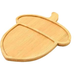 Plateau de service en bambou Zhuofeng, forme irrégulière, multi-usages, plateau à fruits compartimenté pour salle à manger - Product Image 5