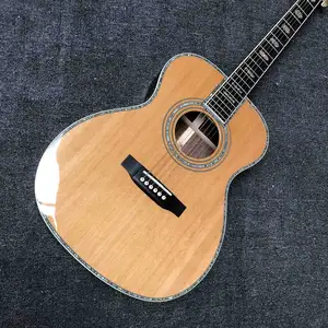 مخصص خشب الأرز 45s نوع الصوتية الغيتار مع خشب الأبنوس الأصابع