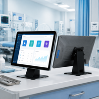 Nuevo Monitor Táctil Android para Telemedicina de 21.5 Pulgadas con Interfaz USB, DVI y Serial, Terminal de Consulta Médica Remota para Clínica