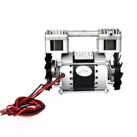 Pompe à air sans huile 220V 90W 30L/min -80KPa Alimentation CA Haute pression négative Pompe à vide à piston sans huile