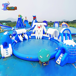 Nhà máy tùy chỉnh thế giới của băng và tuyết ngoài trời công viên nước trượt nước hồ bơi bơm hơi trượt nước với - Product Image 5