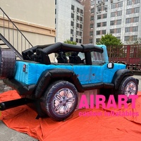 Jeep gonflable à succès en 2022, Jeep gonflable géante pour la publicité