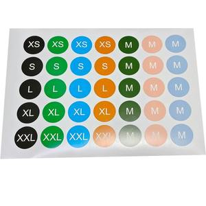 Pegatinas de tamaño duradero para etiquetas de ropa Embalaje de productos Exhibición minorista y gestión de inventario en múltiples formas y tamaños - Product Image 1