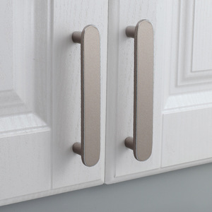 Modern Zinc Alloy Drawer Handles Bar Shape <b>Black</b> Silver Gold Wardrobe <b>Door</b> <b>Knobs</b> Durable Installation - Product Image 3