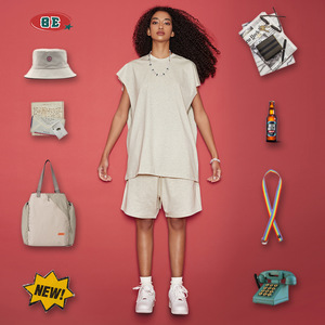 <span class=keywords><strong>2023</strong></span> nouveautés sans manches 305g gilet débardeurs unisexe Couple être prospéré été 100% coton évider lâche rue t-shirts - Product Image 5