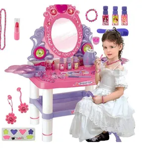 Rookie des Jahres 2024 008-59 Princess Vanity Table Toy Fashion Rollenspiel Kinder Make-up Tisch Set Spielzeug mit Lichtern Musik
